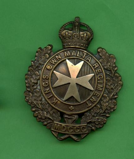 Kings Own Malta Regiment cap badge