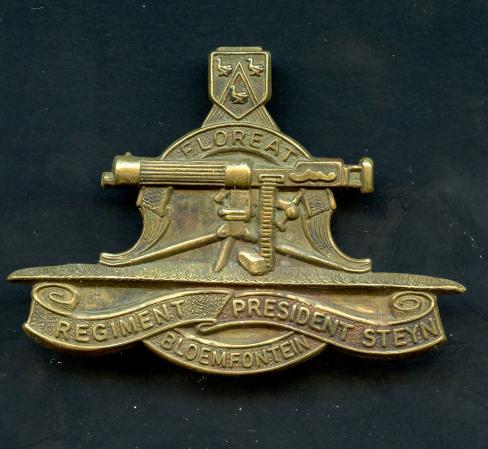 South African Regiment President Steyn Bloemfontein Cap Badge