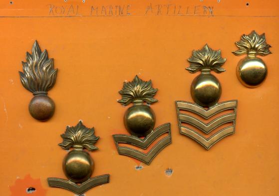 Collection of Royal Marine Brodrick & Pillbox Cap Badges