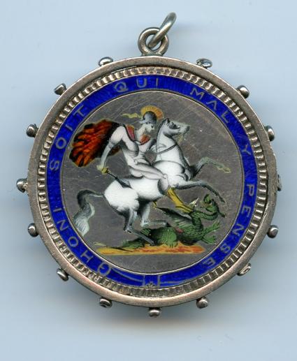 Enameled Georgian Silver Crown