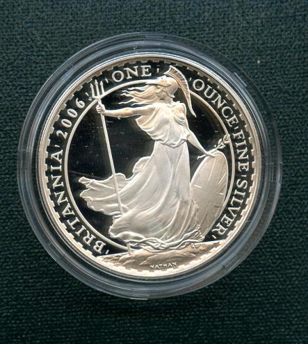 U.K.2006 Royal Mint  Silver Proof  Britannia Coin