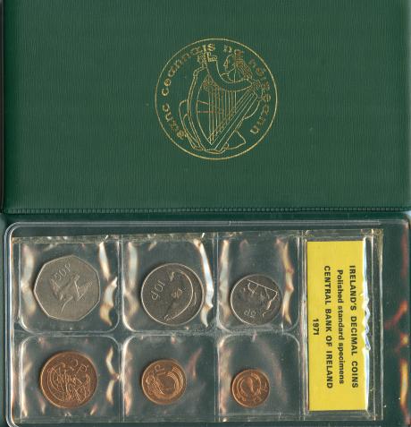 Ireland 1971 Coin Set