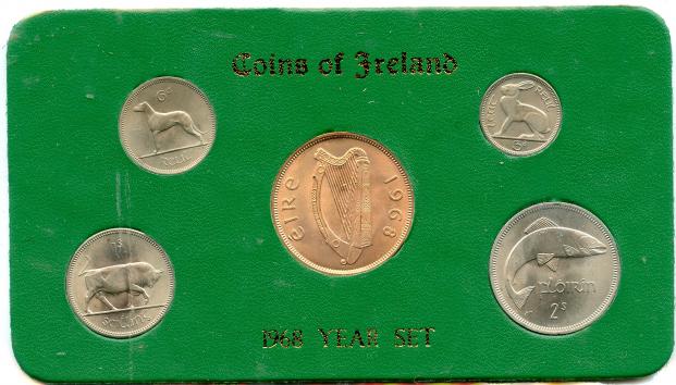 Ireland 1968 Uncirculated Coin Set