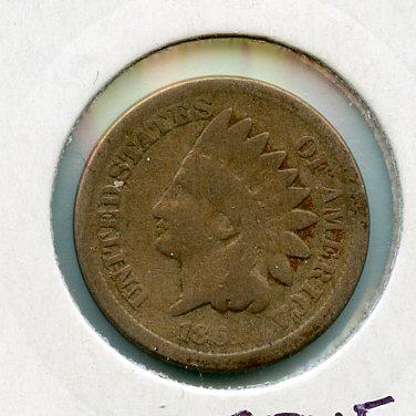 U.S.A Indian Head One Cent Coin Dated 1861