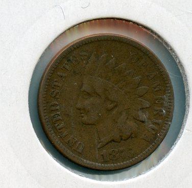 U.S.A Indian Head One Cent Coin Dated 1875