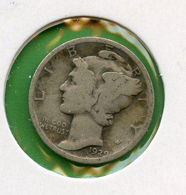 U.S.A Silver Dime Coin Dated 1929