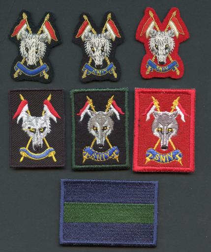The Scottish and North Irish Yeomanry (SNIY) Set of 7 Cloth Badges
