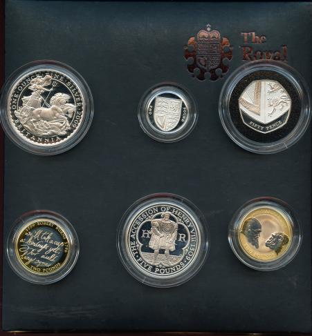 2009 Royal Mint UK Family Silver Proof Collection 6 Coin set