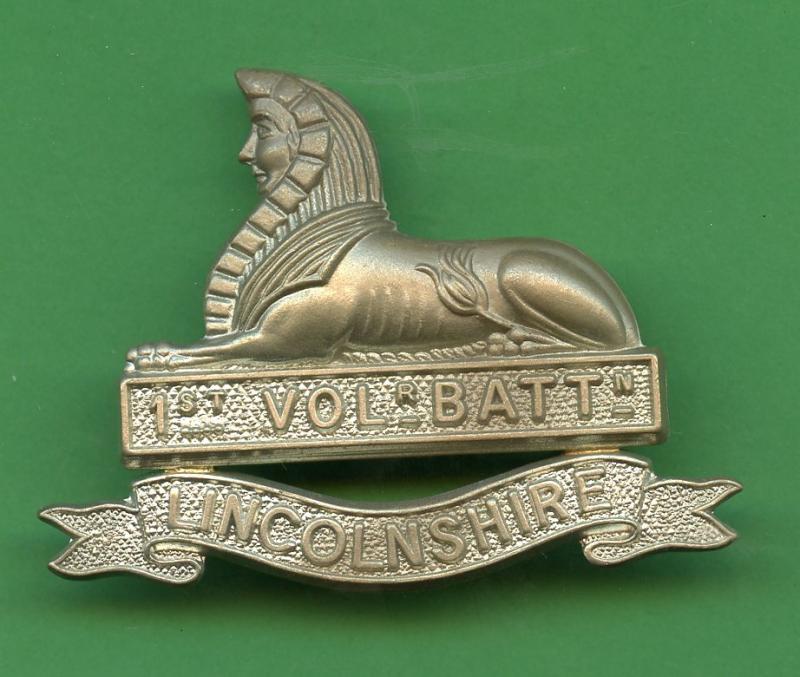 1st Volunteer Battalion Lincolnshire Regiment Cap Badge