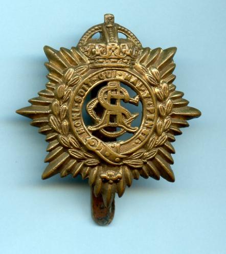 Army Service Corps WW1 Cap Badge