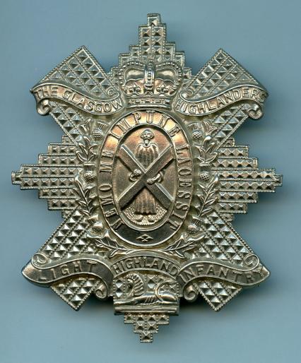 Glasgow Highlanders  9th Battalion Highland Light Infantry Cap Badge