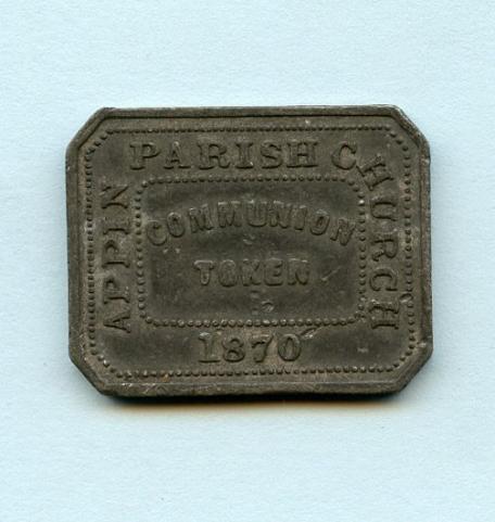 Appin, Argyllshire, Scotland Communion Token 1870