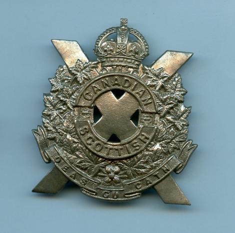 Canada Canadian Scottish Cap Badge