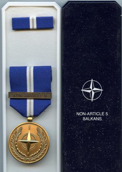 Nato Service Medal.  Bar Non Article 5