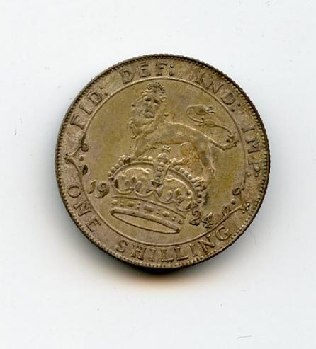 UK George V  Shilling Coin  Dated 1924