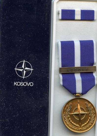 Nato Service Medal. Bar Kosovo