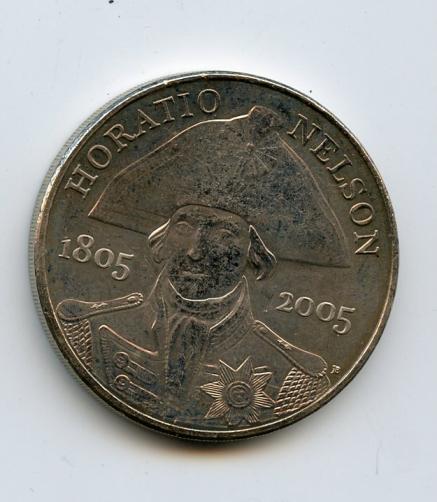 UK Nelson  Decimal £5 Coin  Dated 2005