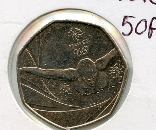 UK  Team GB Decimal 50 Pence Coin  Dated 2016