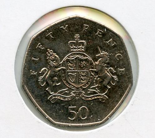 UK  Christopher Ironside Decimal 50 Pence Coin  Dated 2013