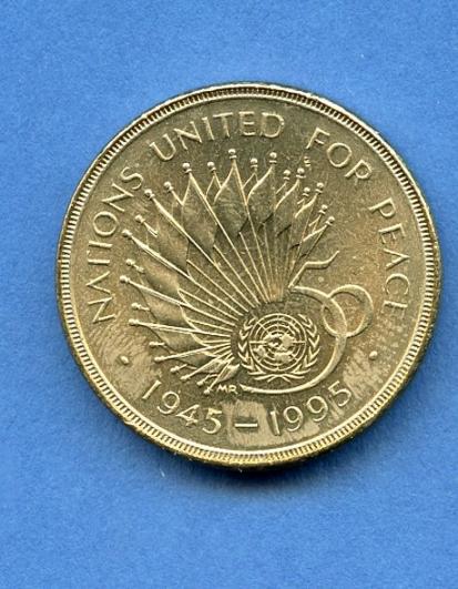 UK 1995 50th Anniversary of the United Nations £2 Coin