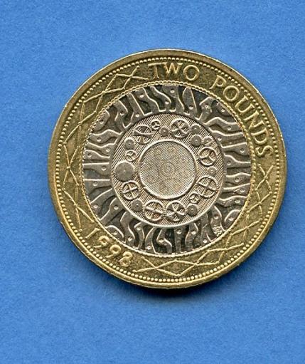 UK 1998 Standard Design £2 Coin