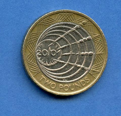 UK 2001 Marconi £2 Coin