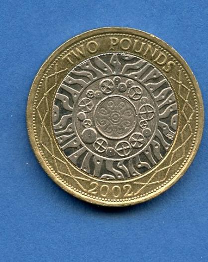 UK 2002 Standard Design £2 Coin