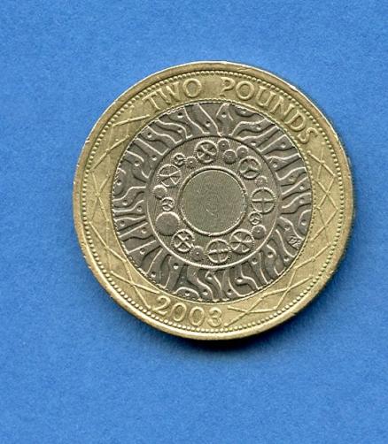 UK 2003 Standard Design £2 Coin