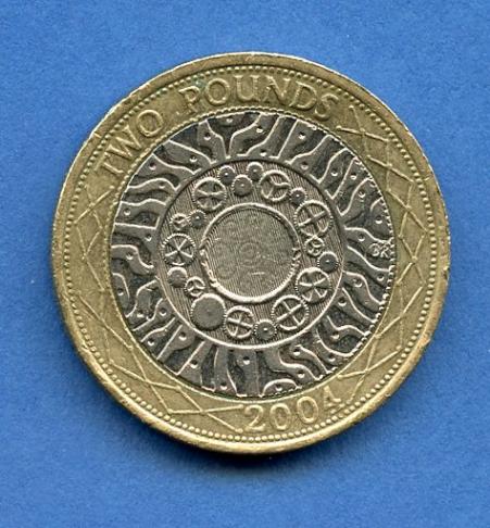 UK 2004 Standard Design £2 Coin