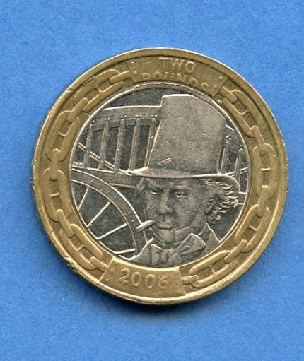 UK 2006 Brunel The Man £2 Coin