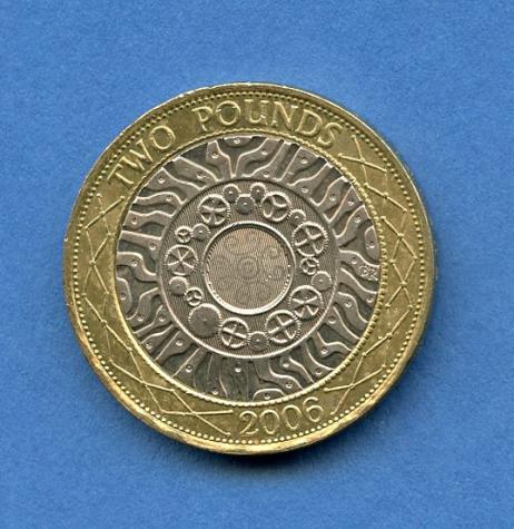 UK 2006 Standard Design £2 Coin