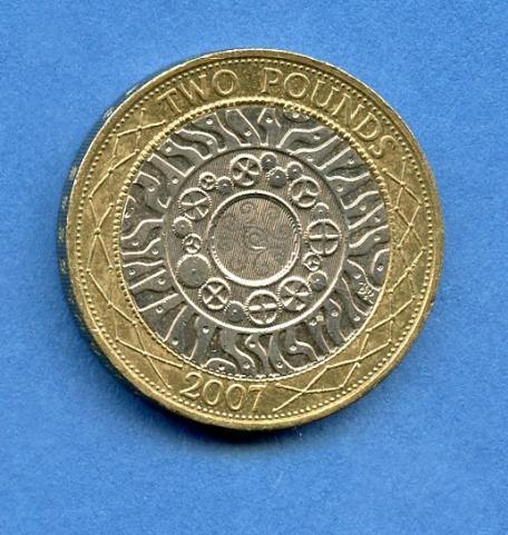 UK 2007 Standard Design £2 Coin