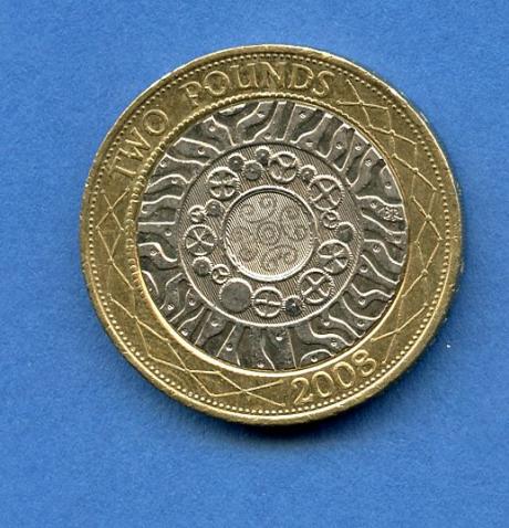 UK 2008 Standard Design £2 Coin