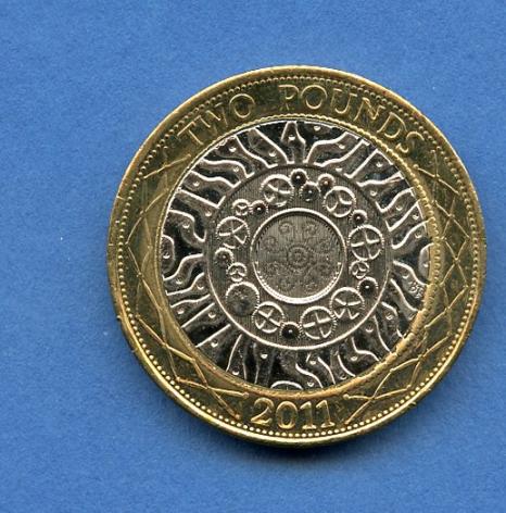 UK  2011 Standard Design £2 Coin