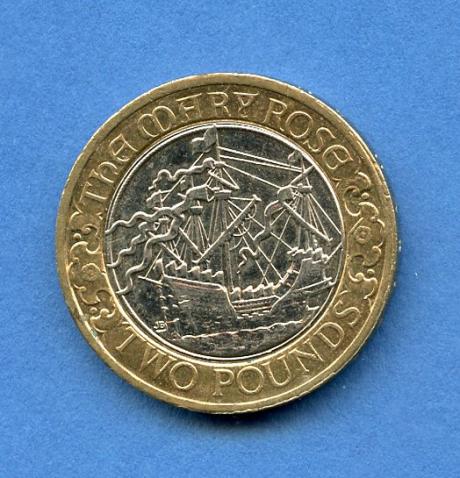 UK 2011 Mary Rose £2 Coin