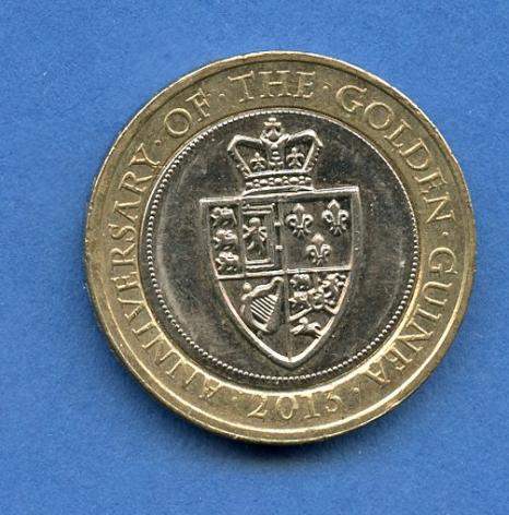 UK 2013  Anniversary of the Guinea £2 Coin