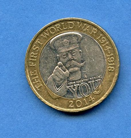 UK  WW1 100th Anniversary £2 Coin