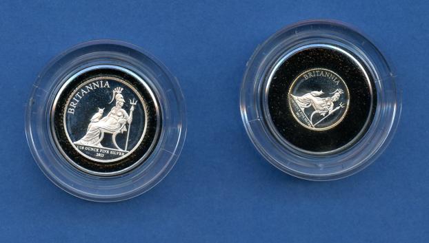 UK 2013 Silver Proof Britannia 5 Coin Set