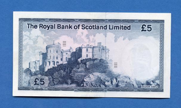 Royal Bank of Scotland £5 Five Pound Note  Dated 10th January 1981