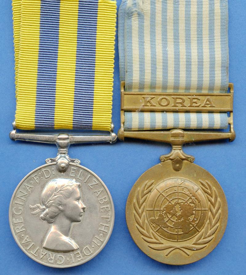 Korean War Pair of Medals To Driver H Lawton, Royal Army Service Corps