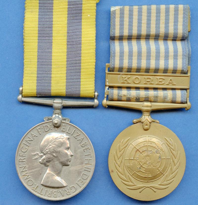 Korean War Pair of Medals To Gunner N Preston, Royal Artillery