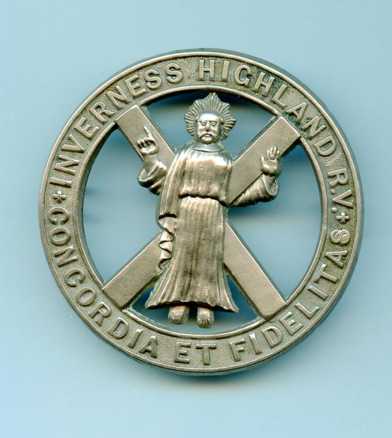 1st  Invernesshire Highland Rifle Volunteers Glengarry Badge