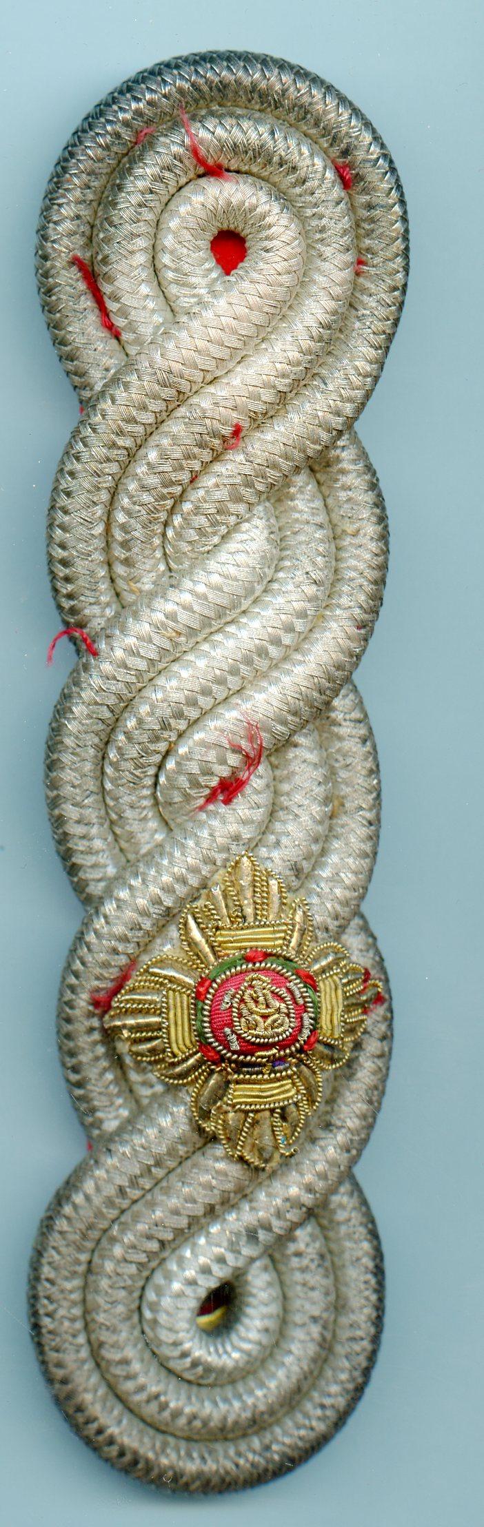 British Army Officers Insignia Pips   Red Tunic Epaulette Pre 1914  Rank 2nd Lieutenant