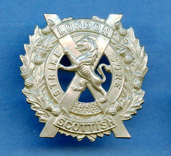 London Scottish Collar Badge