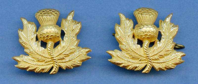 Scottish Lord- Lieutenants Thistle Collar Badges