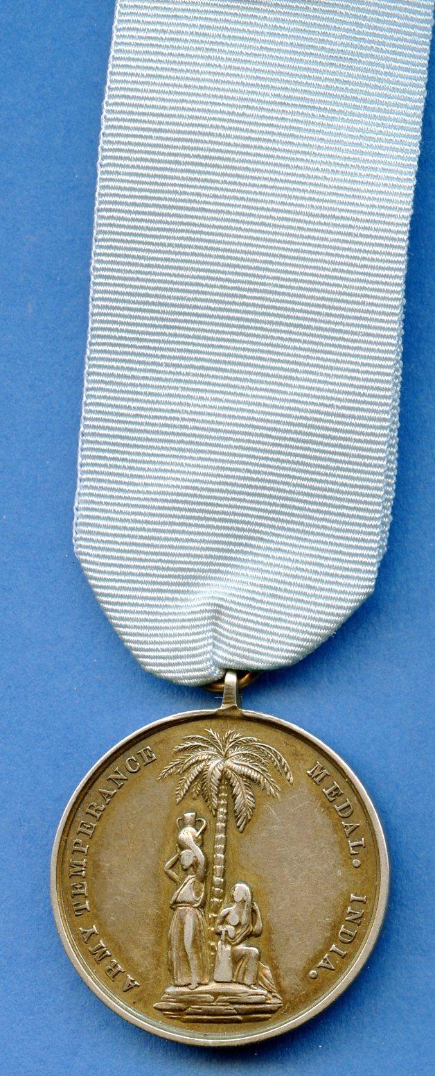 Silver Army Temperance Medal India 1897