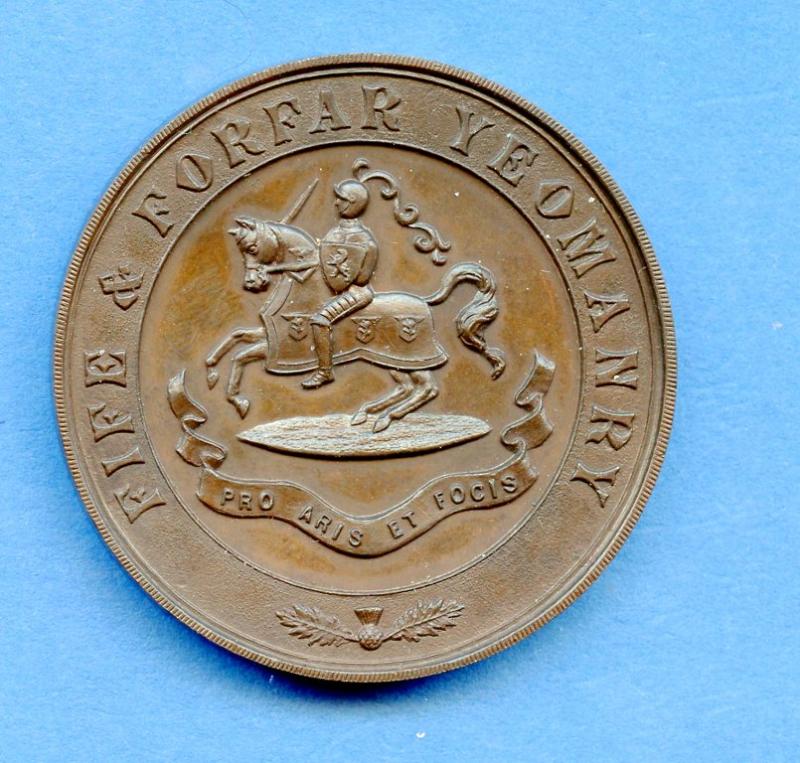 Large Bronze  Fife & Forfar Yeomanry Prize Medal