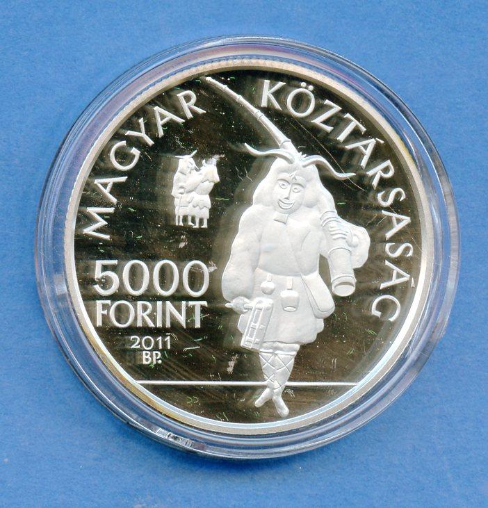 Hungary  Silver  Proof 5000 Forint  Coin Dated 2011