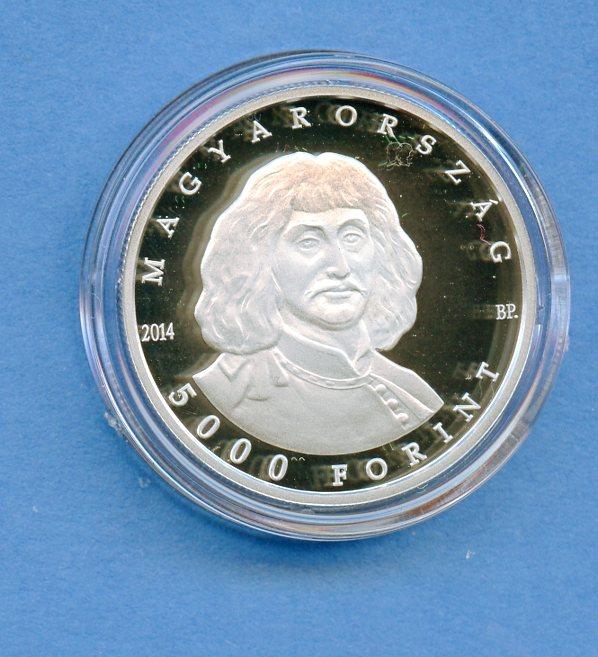 Hungary  Silver  Proof 5000 Forint  Dated 2014