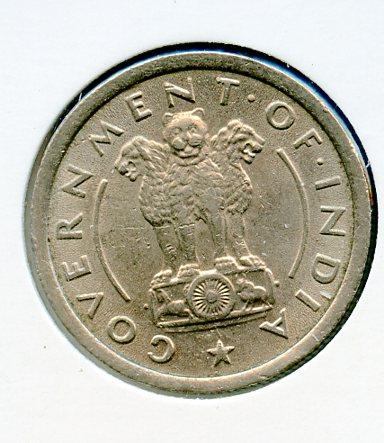 India Half Rupee Coin  Dated 1950